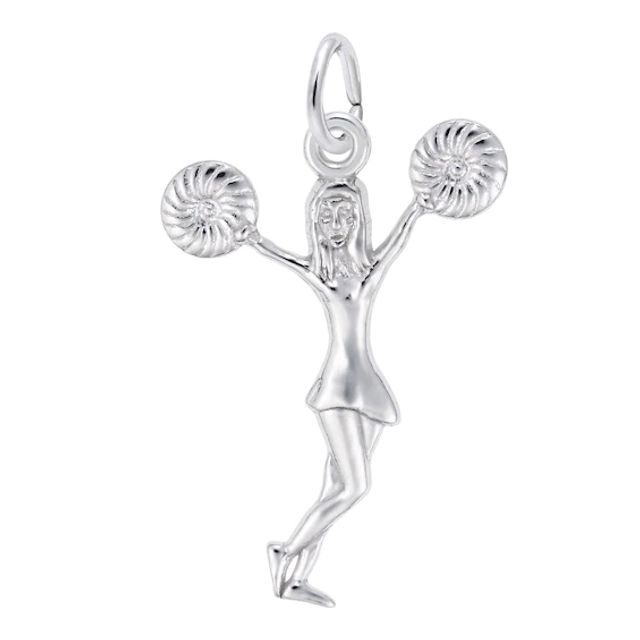 Rembrandt CharmsÂ® Cheerleader in Sterling Silver