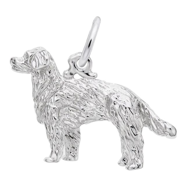 Rembrandt CharmsÂ® Golden Retriever in Sterling Silver