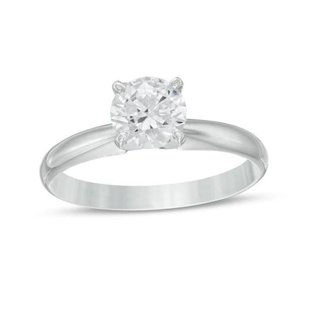 1 CT. Diamond Solitaire Ring in 10K White Gold (I/I3)