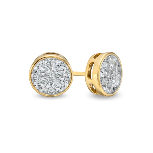 1 CT. T.w. Composite Diamond Stud Earrings in 10K Gold