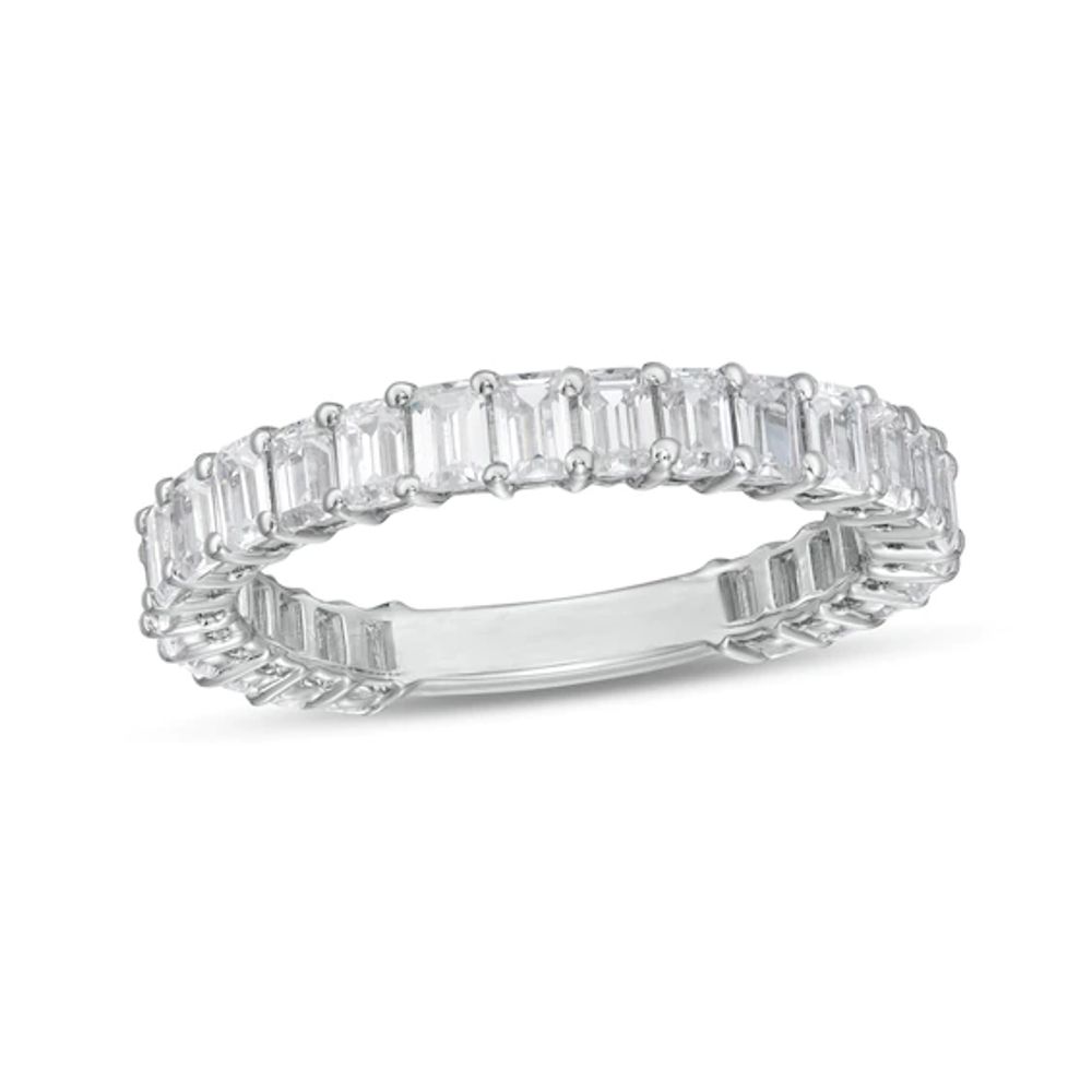 2-1/2 CT. T.w. Certified Emerald-Cut Lab-Grown Diamond Eternity Anniversary Band in 14K White Gold (F/Vs2)