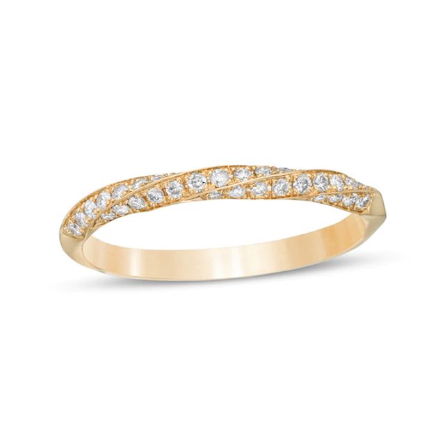 1/4 CT. T.w. Diamond Twist Stackable Anniversary Band in 14K Gold