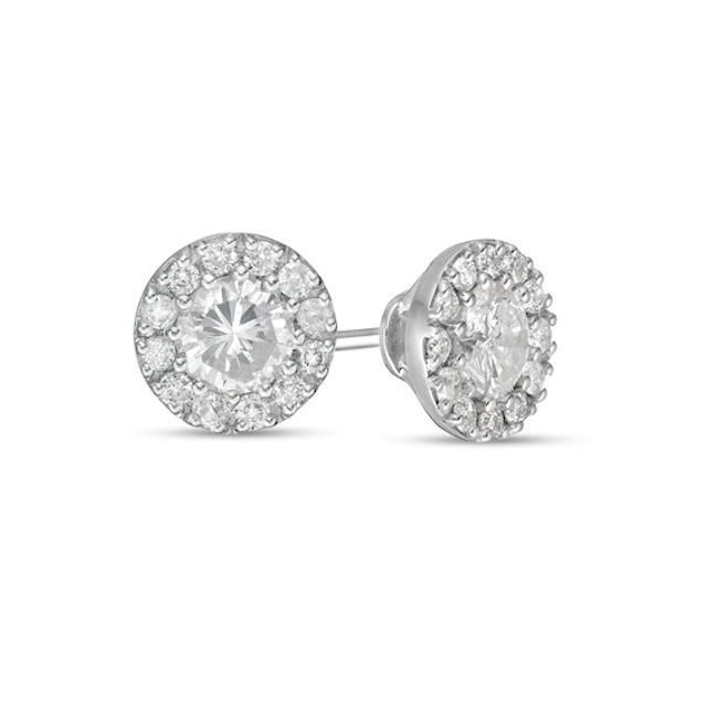 7/8 CT. T.w. Diamond Frame Stud Earrings in 10K Gold (K/I3