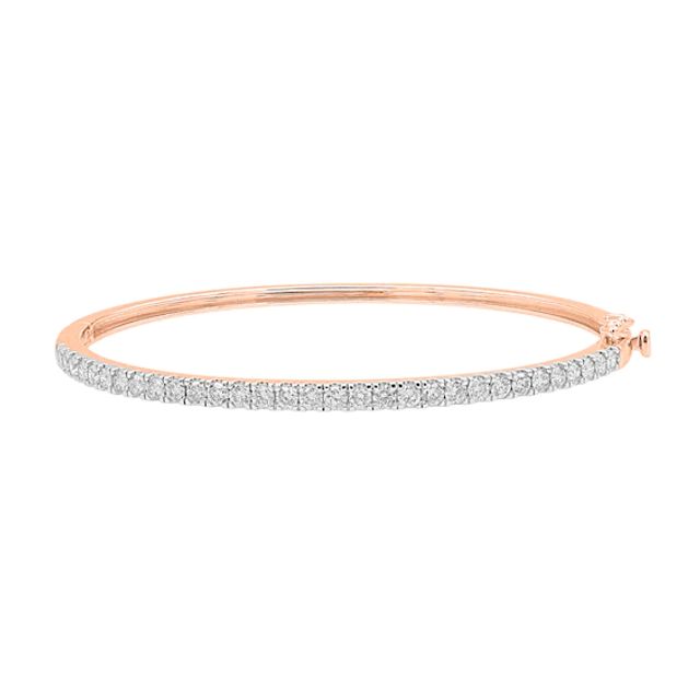 1-1/2 CT. T.w. Diamond Line Bangle in 10K Rose Gold