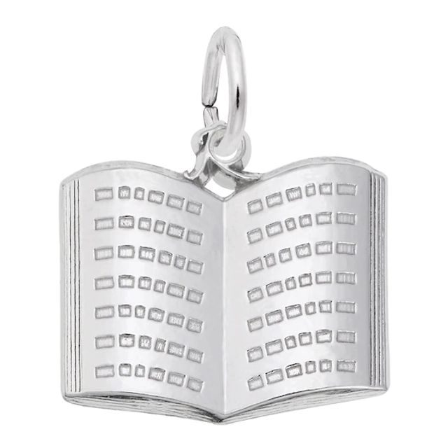 Rembrandt CharmsÂ® Open Book in Sterling Silver