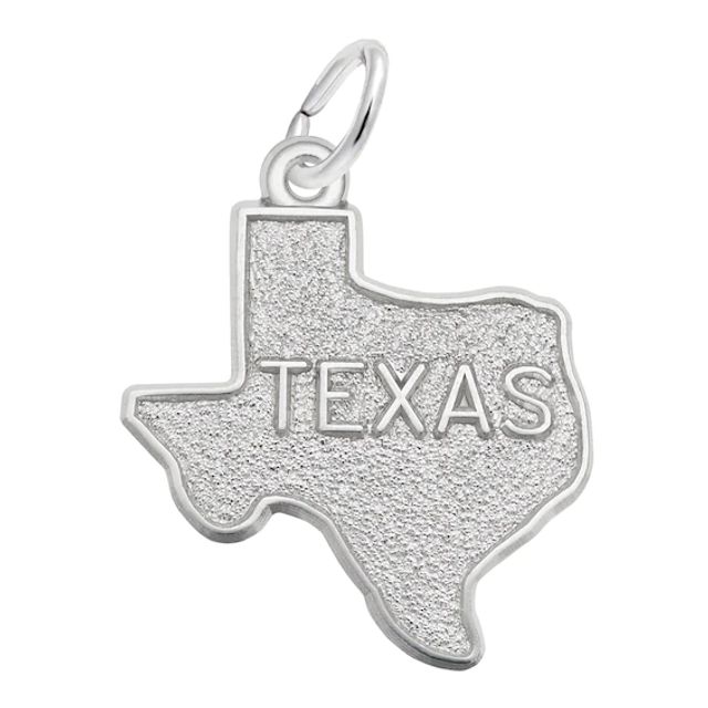 Rembrandt CharmsÂ® Texas State in Sterling Silver