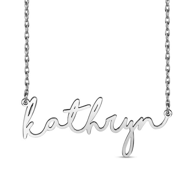 Lowercase Cursive Name Necklace (1 Line)