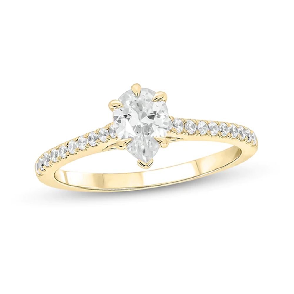 3/4 CT. T.w. Pear-Shaped Diamond Engagement Ring in 14K Gold (I/I2)