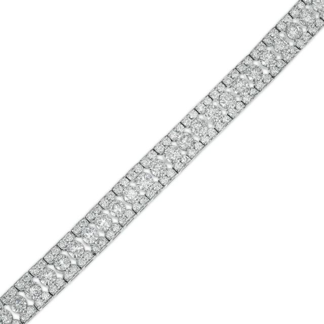 6 CT. T.w. Diamond Multi-Row Line Bracelet in 10K White Gold