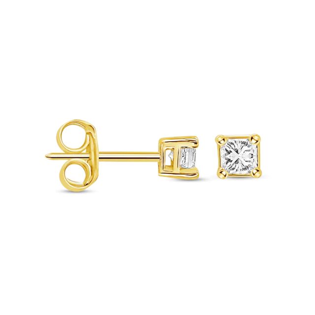 1/4 CT. T.w. Princess-Cut Diamond Solitaire Stud Earrings in 14K Gold (I/I2)