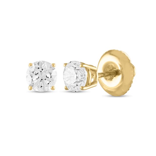 Zales 1 Ct. T.W. Certified Diamond Solitaire Stud Earrings