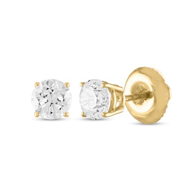 1/3 CT. T.w. Certified Diamond Stud Earrings in 14K Gold (I/I1)