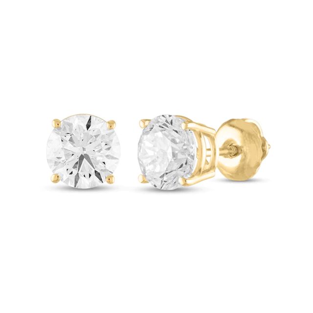 1 CT. T.w. Certified Diamond Stud Earrings in 14K Gold (I/I1)