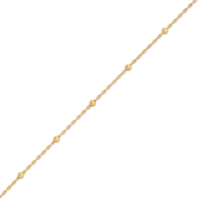 Child's Rosary Charm Bracelet in 14K Gold â 6.5"