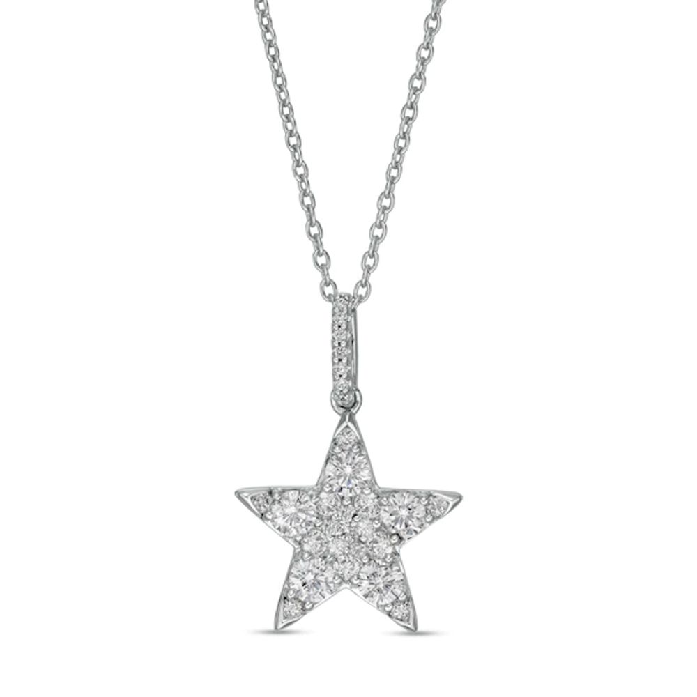 Marilyn Monroeâ¢ Collection 3/4 CT. T.w. Diamond Star Pendant in 10K White Gold