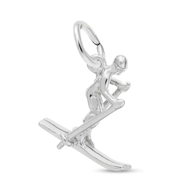 Rembrandt CharmsÂ® Skier in Sterling Silver