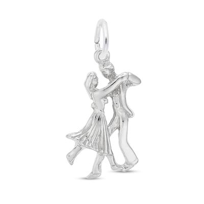 Rembrandt CharmsÂ® Waltzing Dancers in Sterling Silver