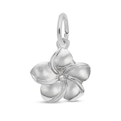 Rembrandt CharmsÂ® Plumeria in Sterling Silver