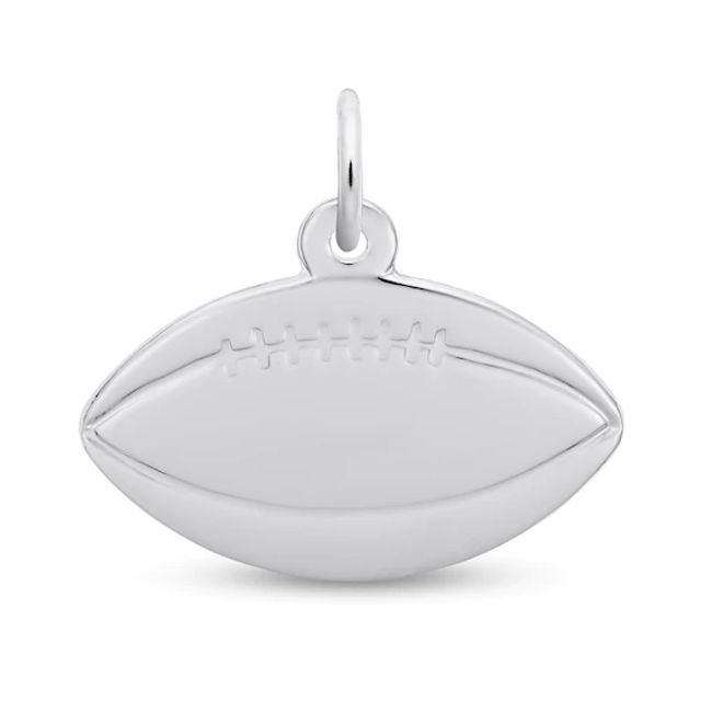 Rembrandt CharmsÂ® Football in Sterling Silver