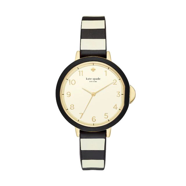 Ladies' Kate Spade Park Row Gold-Tone Strap Watch with Beige Dial (Model: Ksw1313)