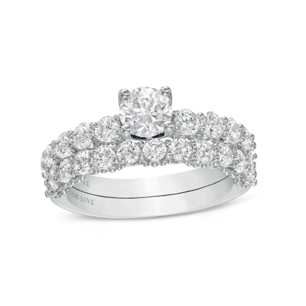 Vera Wang Love Collection 2-1/5 CT. T.w. Diamond Bridal Set in 14K White Gold (I/Si2)