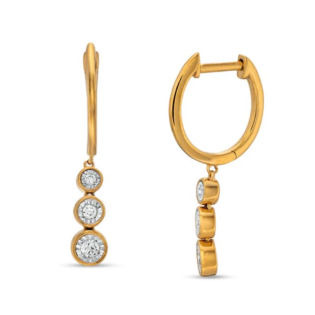 Remixed Reimagined 1/5 CT. T.w. Journey Diamond Drop Earrings in 10K Gold