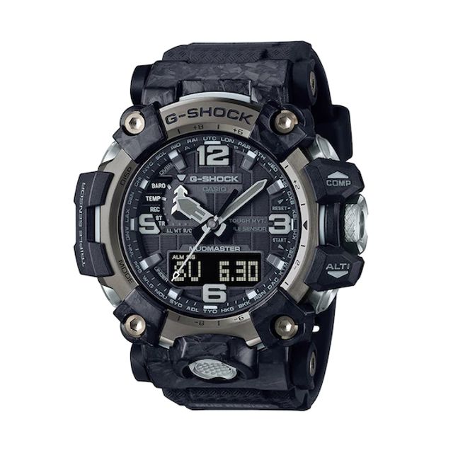 Men's Casio G-Shock Master of G Mudmaster Gunmetal Grey IP Carbon Fiber Resin Strap Watch (Model: Gwg2000-1A1)