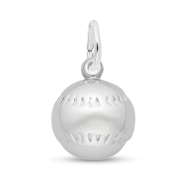 Rembrandt CharmsÂ® Baseball in Sterling Silver