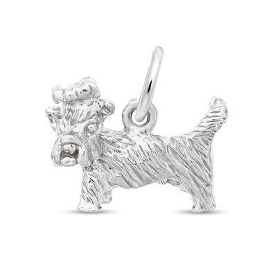 Rembrandt CharmsÂ® Yorkie in Sterling Silver