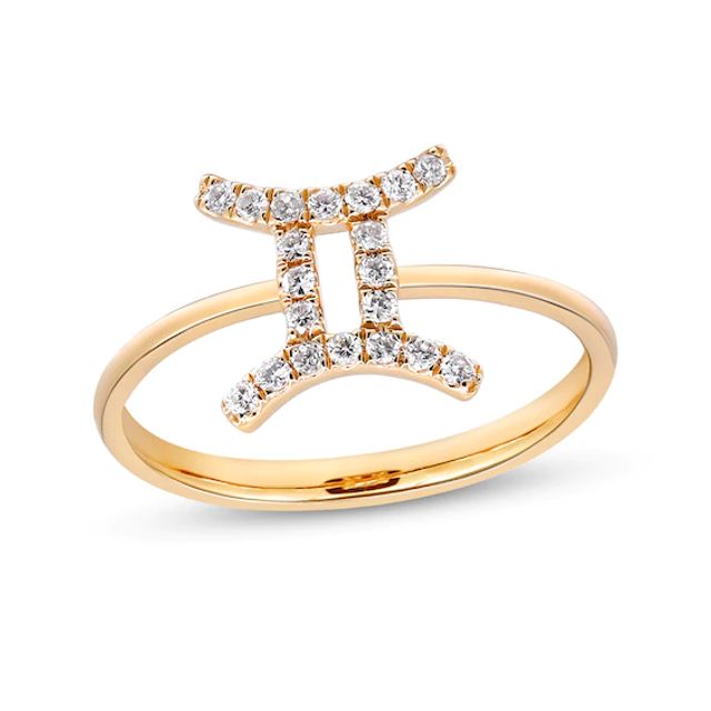 1/6 CT. T.w. Diamond Gemini Ring in 10K Gold