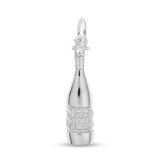Rembrandt CharmsÂ® Napa Valley Wine Bottle in Sterling Silver