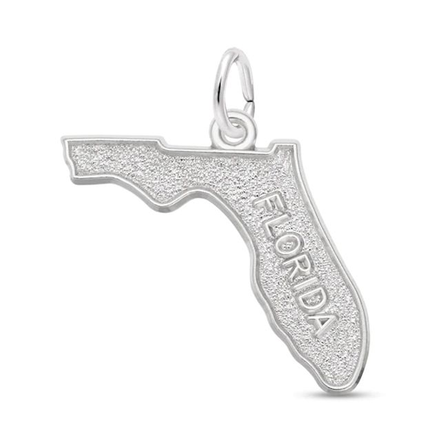 Rembrandt CharmsÂ® State of Florida in Sterling Silver