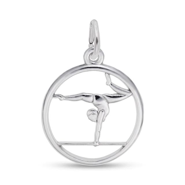 Rembrandt CharmsÂ® Gymnast in Sterling Silver