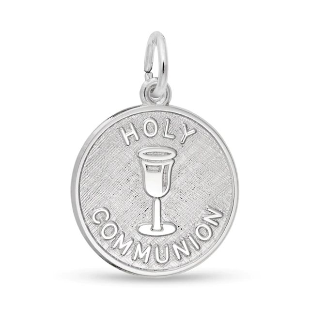 Rembrandt CharmsÂ® Holy Communion Medallion in Sterling Silver