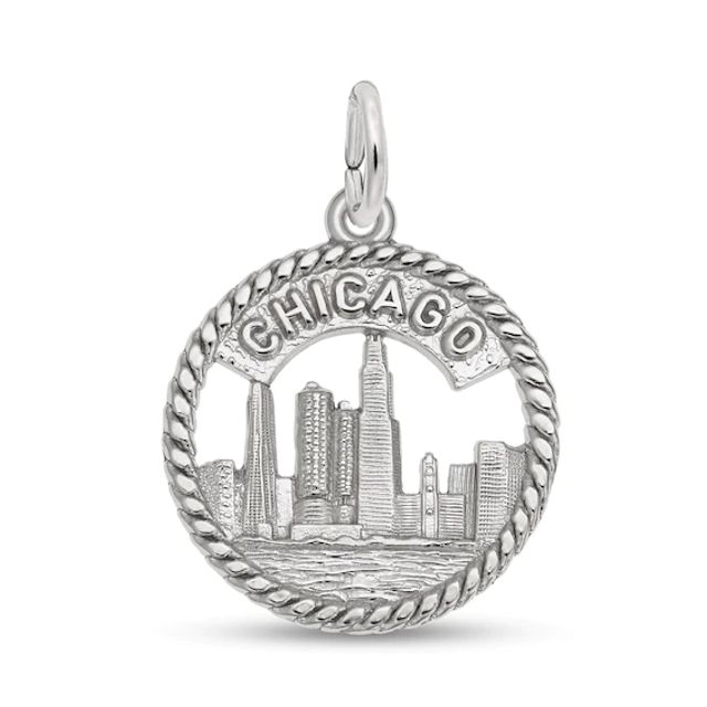 Rembrandt CharmsÂ® Chicago Skyline in Sterling Silver