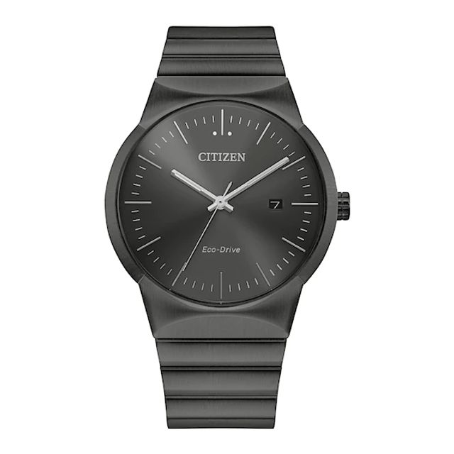 Men's Citizen Eco-DriveÂ® Axiom Gunmetal Grey IP Watch with Grey Dial (Model: Bm7587-52H)