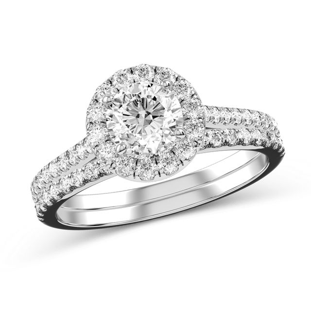 Diamond Bridal Set in 10K White Gold