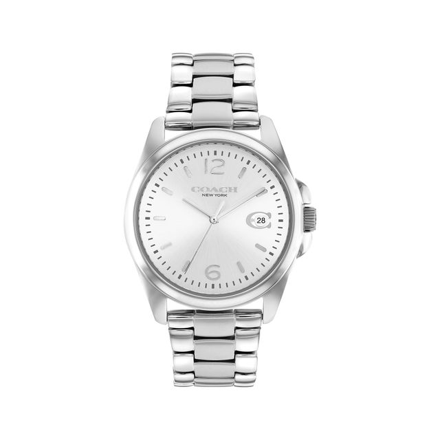 Ladies' Coach Greyson Watch with Silver-Tone Sunray Dial (Model: 14503910)