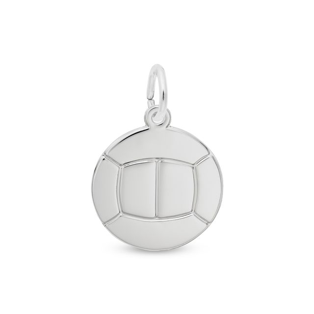 Rembrandt CharmsÂ® Flat Volleyball in Sterling Silver