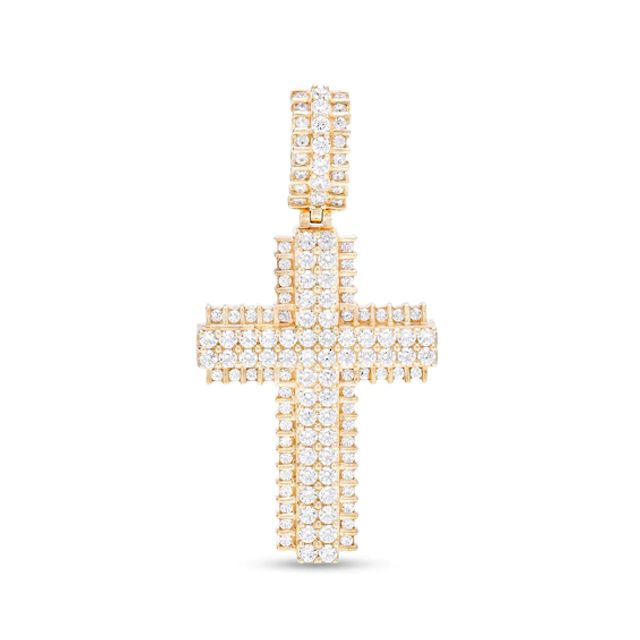 Zales Mariner Cross Necklace Charm in 10K Gold | CoolSprings Galleria