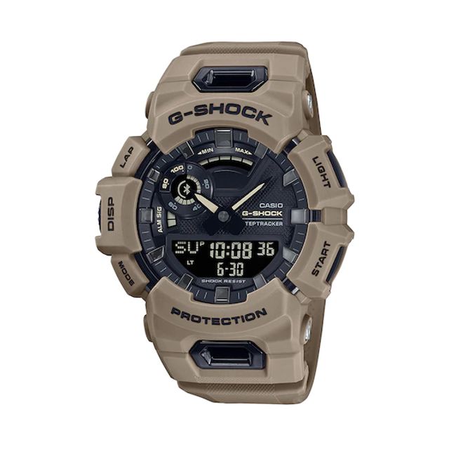 Men's Casio G-Shock Move Light Brown Resin Strap Watch with Black Dial (Model:GBA900UU-5A)