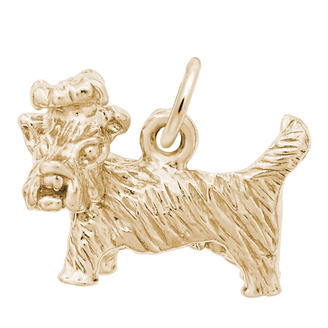 Rembrandt CharmsÂ® Yorkie in 14K Gold
