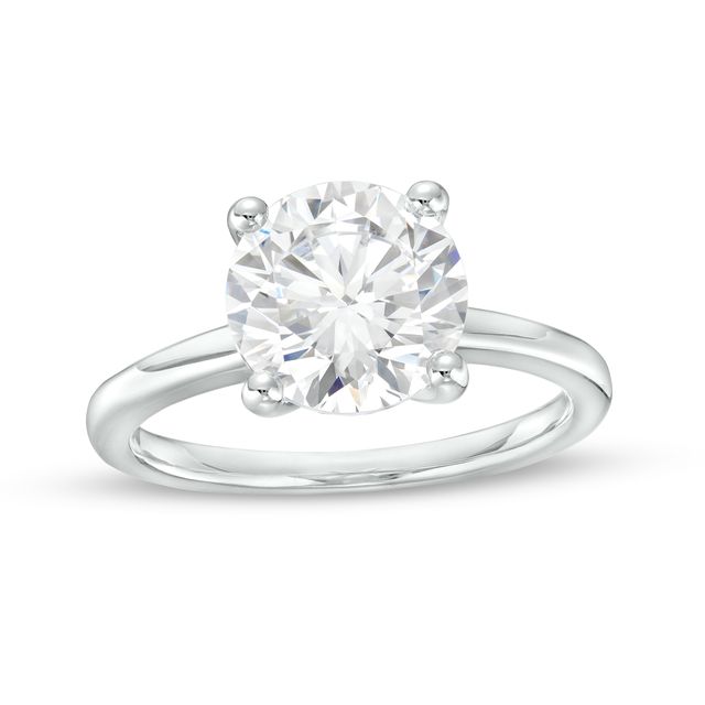 3 CT. Certified Lab-Created Diamond Solitaire Engagement Ring in 14K White Gold (I/Si2)