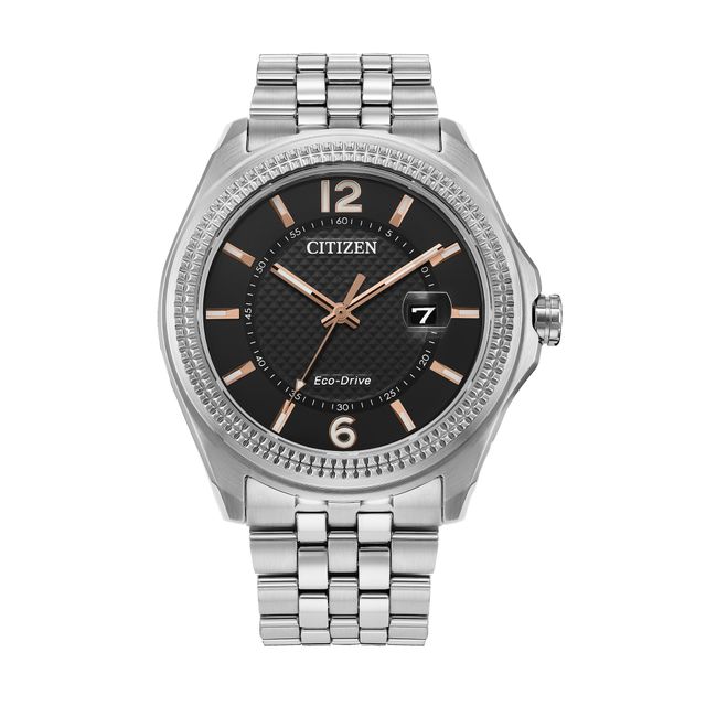 Men's Citizen Eco-DriveÂ® Corso Classic Watch with Black Dial (Model: Aw1740-54H)