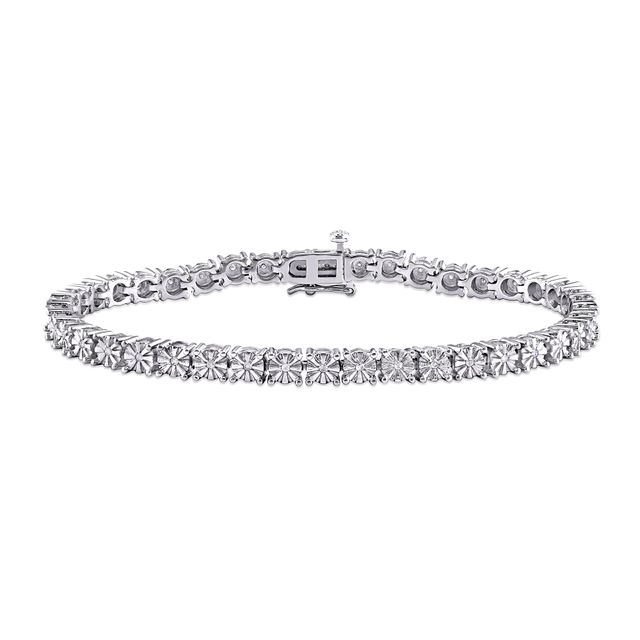 1/4 CT. T.w. Diamond Tennis Bracelet in Sterling Silver