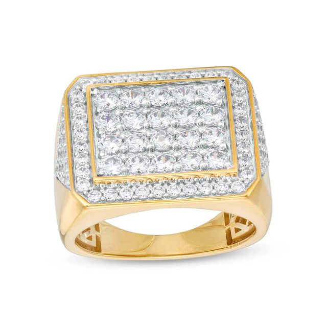 Men's 2-1/2 CT. T.w. Multi-Diamond Rectangular Frame Ring in 14K Gold