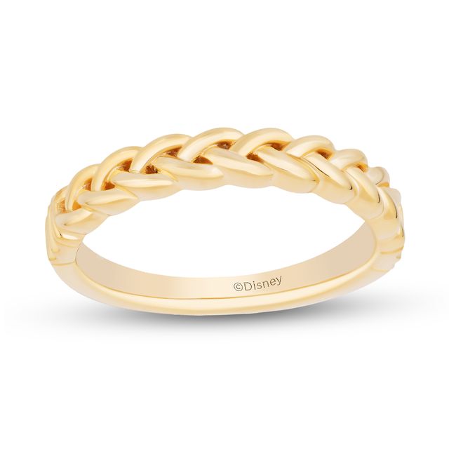 Enchanted Disney Rapunzel Braided Anniversary Band in 14K Gold