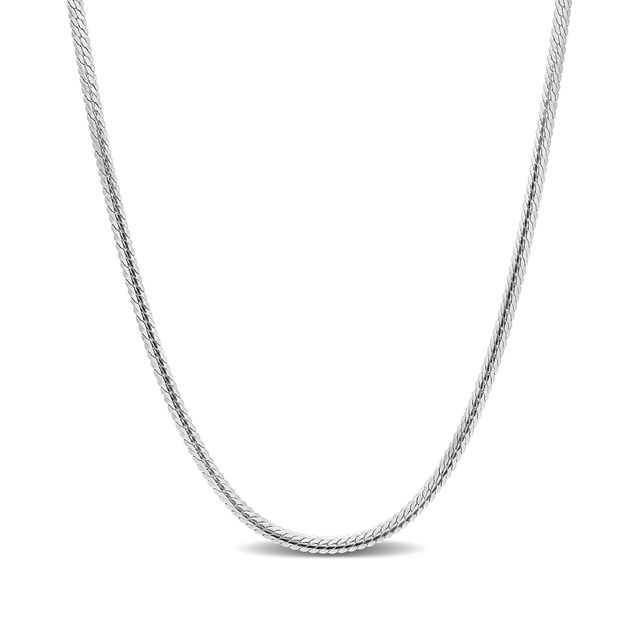 2.0mm Herringbone Chain Necklace in Sterling Silver