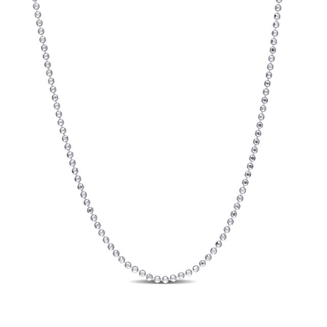 1.5mm Bead Chain Necklace in Sterling Silver - 16"