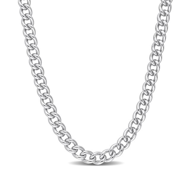 6.5mm Curb Chain Necklace in Sterling Silver